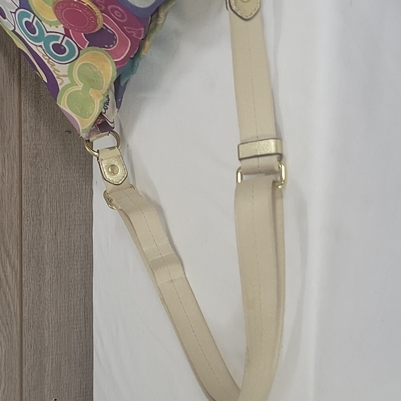 Coach F19454 Poppy Pop Canvas Crossbody Shoulder Bag Purse Handbag - Picture 10 of 16